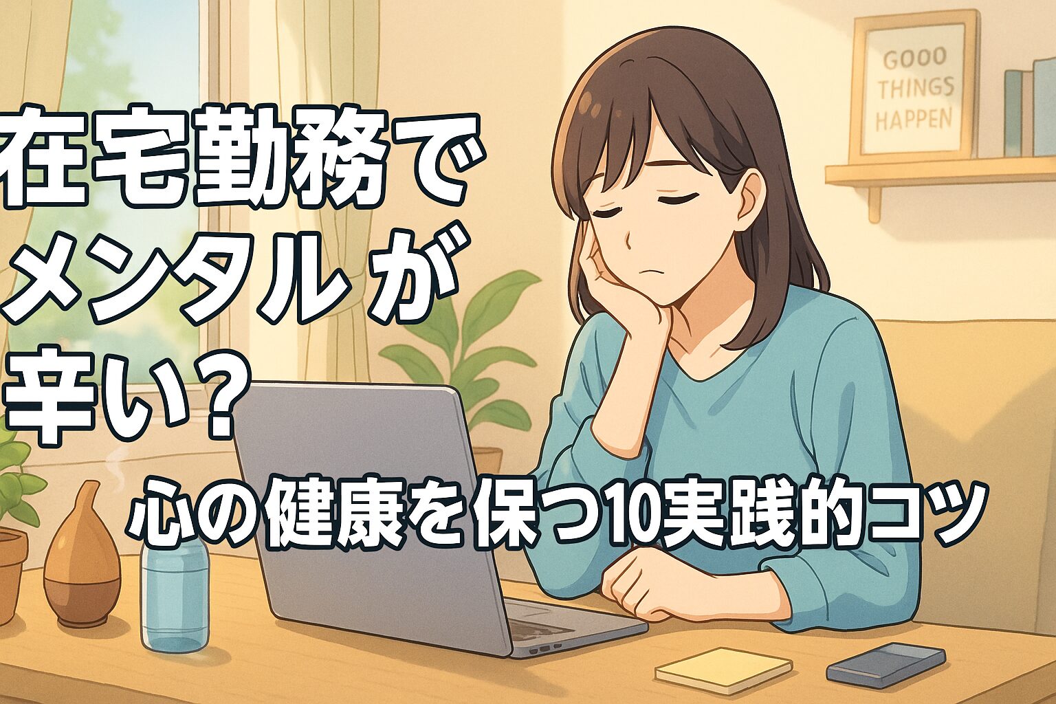 【在宅ワーカー必見】在宅勤務でメンタルが辛い？心の健康を保つ１０の実践的コツ