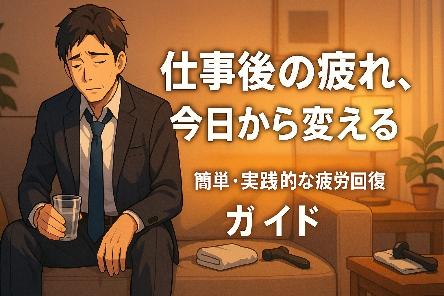 仕事後の疲れが取れない男性必見！今日から始める疲労回復の実践ガイド