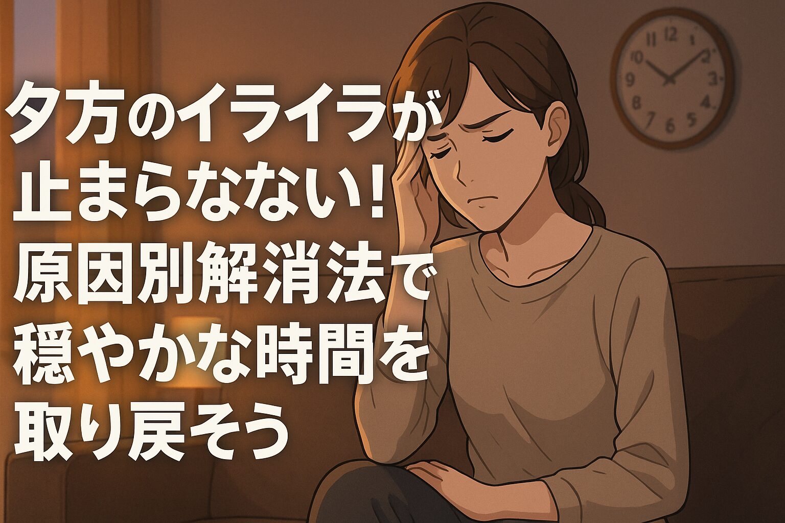 夕方のイライラが止まらない！原因別解消法で穏やかな時間を取り戻そう