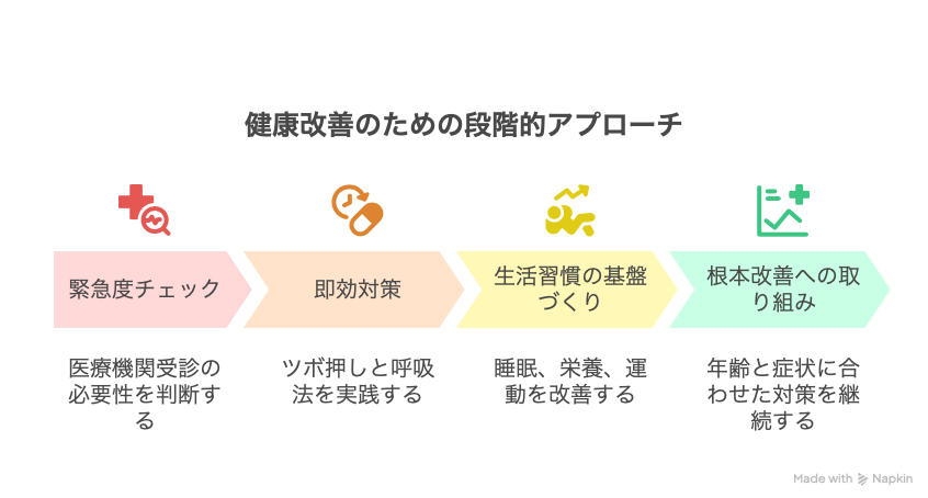 健康改善のための段階的アプローチ