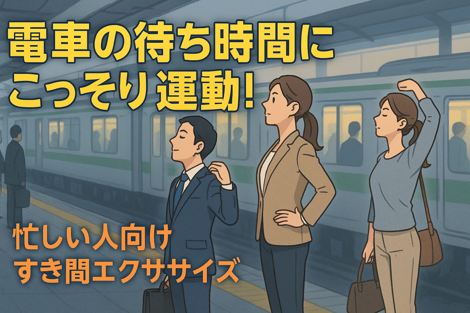 電車の待ち時間にこっそり運動！忙しい人向けすき間エクササイズ