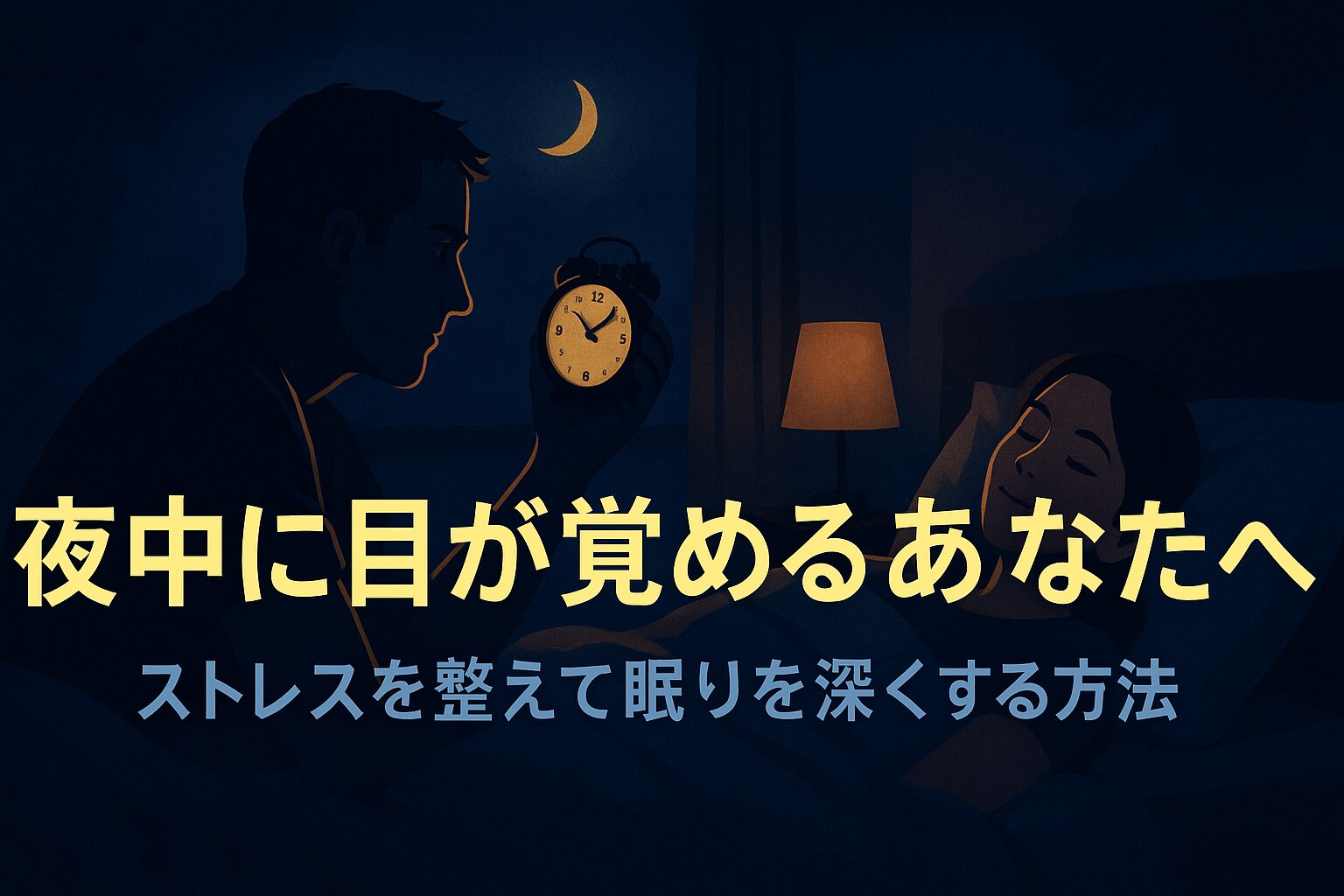夜中に目が覚めるあなたへ｜ストレスを整えて眠りを深くする方法
