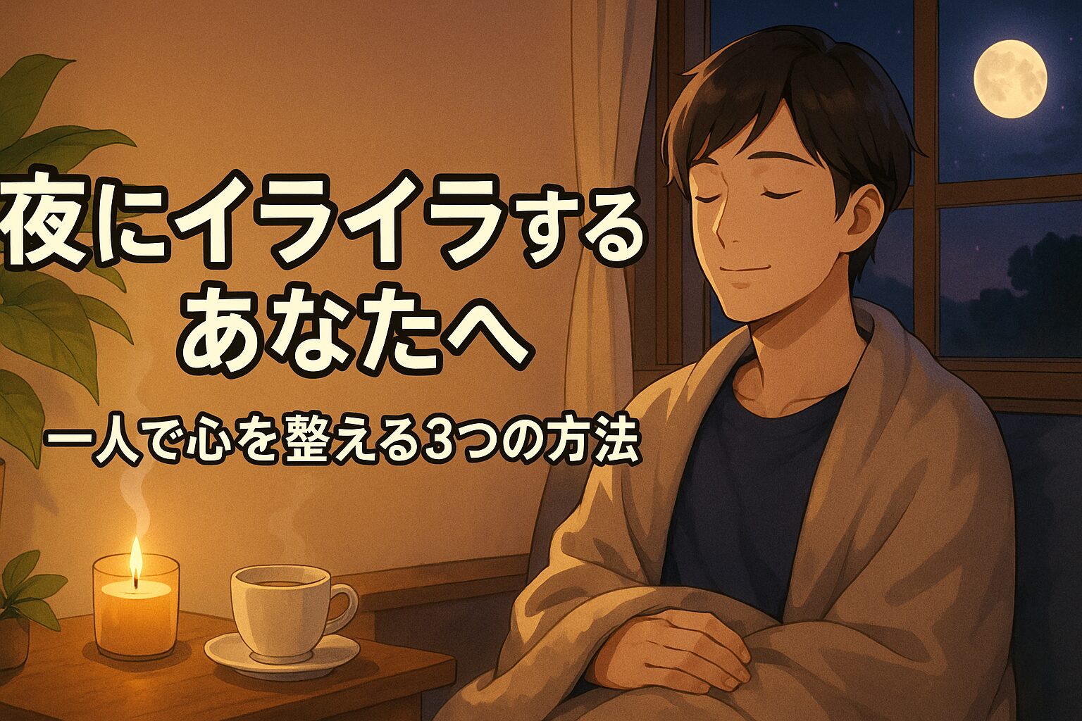 夜にイライラするあなたへ｜一人で静かに心を整える３つの方法