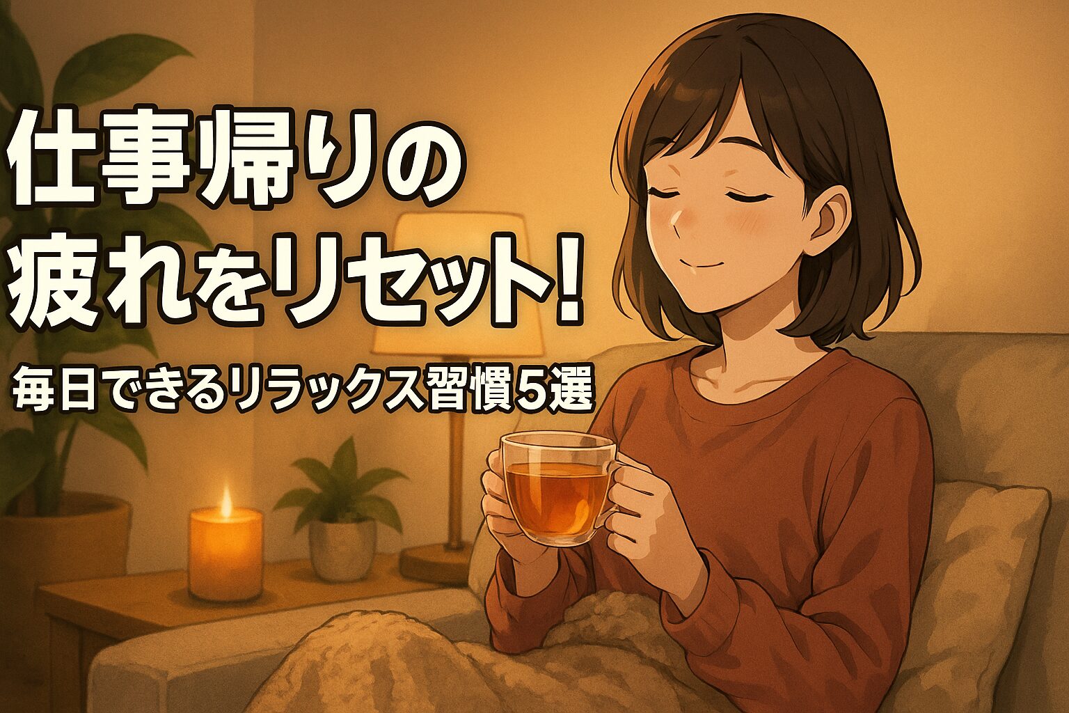 仕事帰りの疲れをリセット！毎日できるリラックス習慣5選紹介