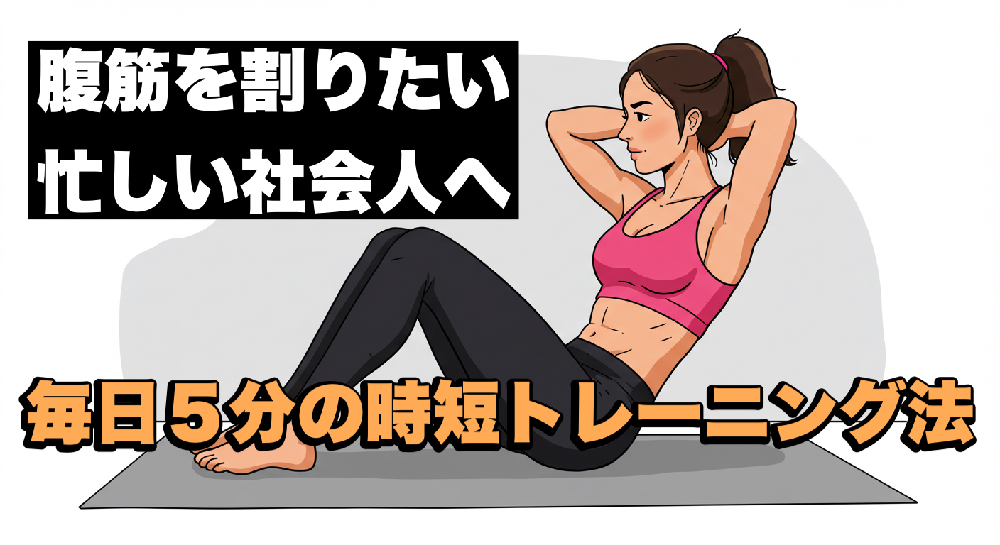 腹筋を割りたい忙しい社会人へ｜毎日５分の時短トレーニング法